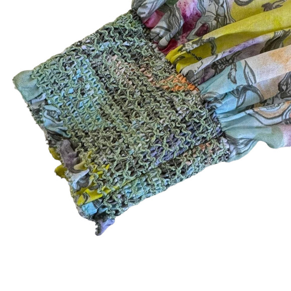 Alice + Olivia Silk Blouse Top Long Sleeve Cotton Size XS - Picture 4 of 10